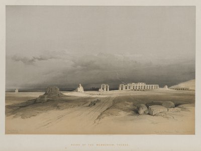 Ägypten und Nubien, Band II: Ruinen des Memnoniums, Theben von Louis Haghe