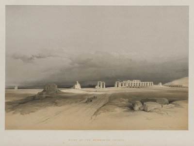 Ägypten und Nubien, Band II: Ruinen von Memnonium, Theben, 1847 von Louis Haghe