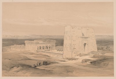 Ägypten und Nubien: Band I - Nr. 34, Tempel von Edfou. Antikes Appolinopolis, Oberägypten von Louis Haghe