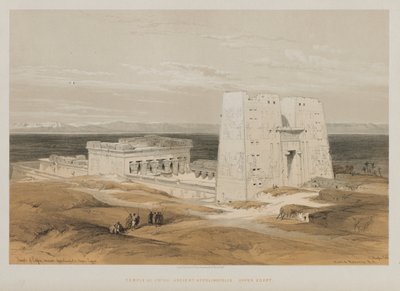 Ägypten und Nubien, Band I: Tempel in Edfou, Antikes Apollinopolis, Oberägypten, 1847 von Louis Haghe