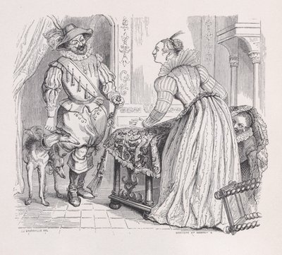 Die Jagd aus Die vollständigen Werke von Béranger, 1836 von Louis Henri Brevière, Cesar Auguste Hebert
