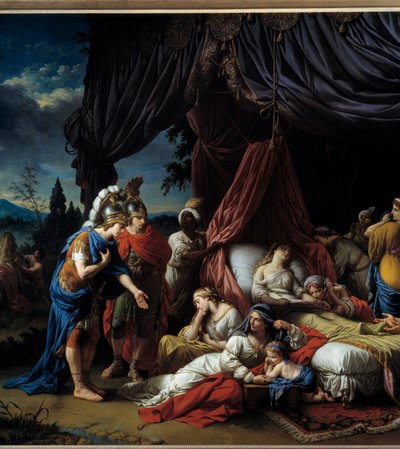 Tod der Frau von Darius von Louis Jean François Lagrenée