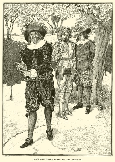 Unwissenheit verabschiedet sich von den Pilgern von Louis John Rhead