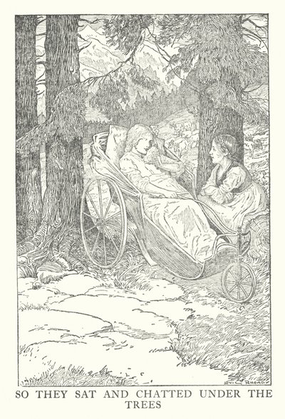 Illustration für Heidi von Johanna Spyri von Louis John Rhead