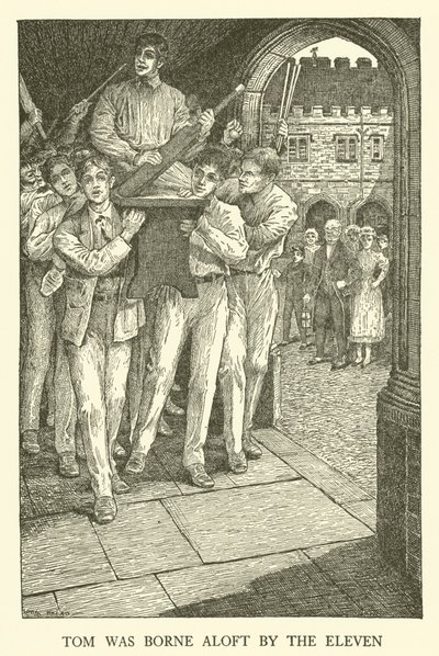 Illustration für Tom Browns Schulzeit von Louis John Rhead
