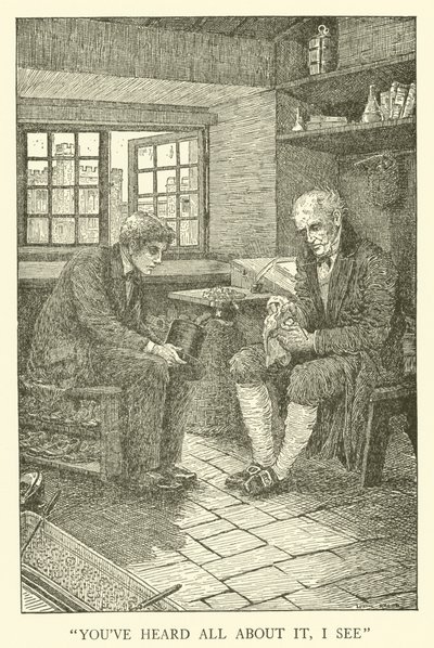 Illustration für Tom Browns Schulzeit (Gravur) von Louis John Rhead
