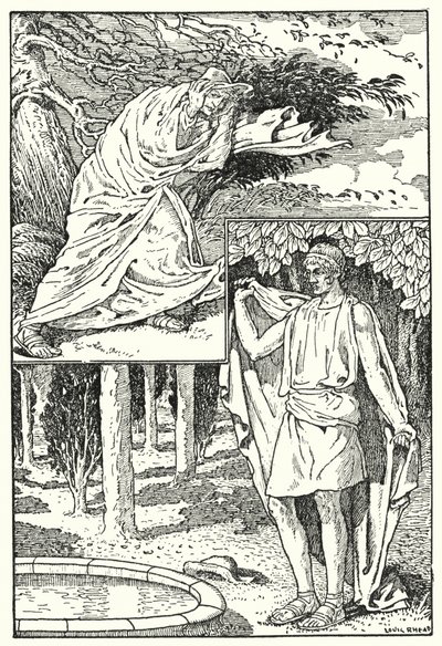 Der Nordwind und die Sonne von Louis John Rhead