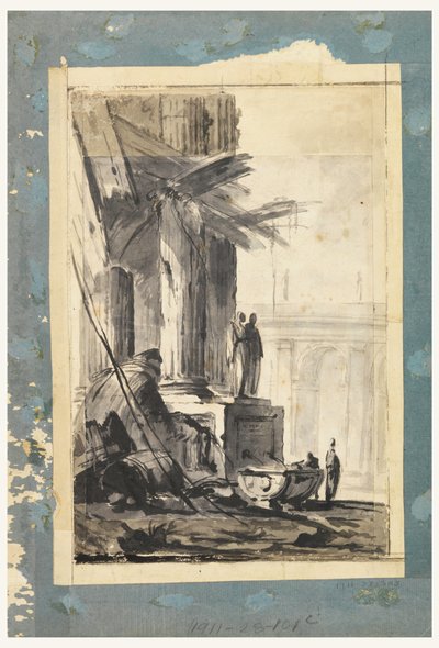 Ruinenfantasie, ca. 1762 von Louis Joseph Le Lorrain