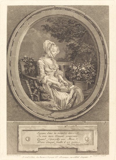 Jusques dans la moindre chose von Louis Joseph Masquelier after Pierre Antoine Baudouin