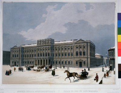 Der Mariinski-Palast auf dem Isaaksplatz in St. Petersburg von Louis Jules Arnout