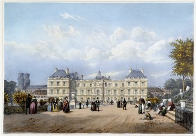 Le Palais du Luxembourg, auf der Gartenseite von Louis Julien Jacottet