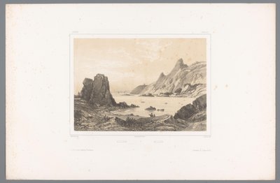 Ansicht von Kullaberg am Kattegat Gesichter in Skandinavien Vues du Nord. Suède (Serie) von Louis Julien Jacottet