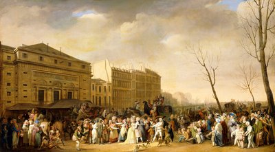 Ein Karneval auf dem Boulevard du Crime von Louis Leopold Boilly