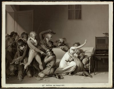 Zweite Einbrecherszene: Die Einbrecher werden verhaftet von Louis Leopold Boilly