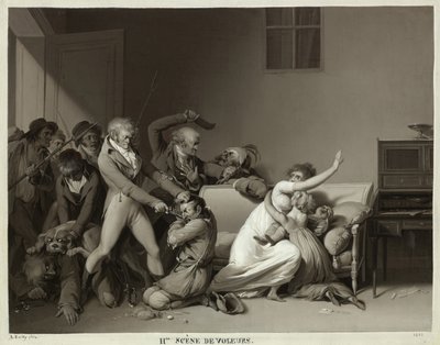 Zweite Szene der Einbrecher: Die Einbrecher verhaftet, 1810 von Louis Leopold Boilly