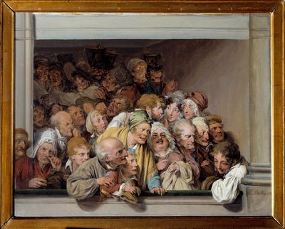 Eine Loge, der Tag der kostenlosen Vorstellung von Louis Leopold Boilly