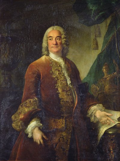 Charles-Francois-Paul Lenormant Tournehem (1684 - 1751), Direktor der königlichen Gebäude, ca. 1750 von Louis Tocqué