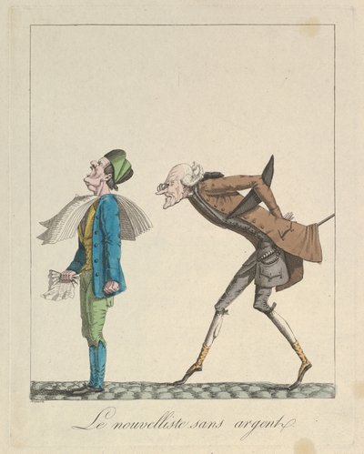 Le Nouvelliste Sans Argent, 1814 von Louis Maleuvre