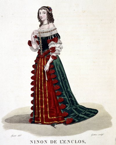 Anne „Ninon“ von der Enclos (oder Ninon de Lenclos oder Ninon de Lanclos) von Louis Marie Lante
