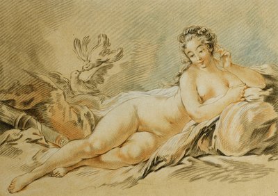 Venus ruht, nach Francois Boucher; Le Repos de Venus, nach Francois Boucher, 1774 von Louis Marin Bonnet