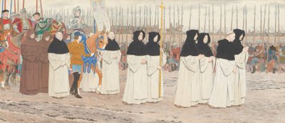 Die Magd in Rüstung auf dem Pferd, Jeanne d