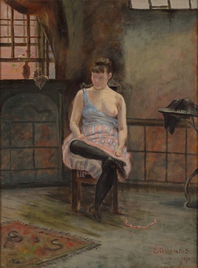 Sitzende Figur von Louis Michel Eilshemius