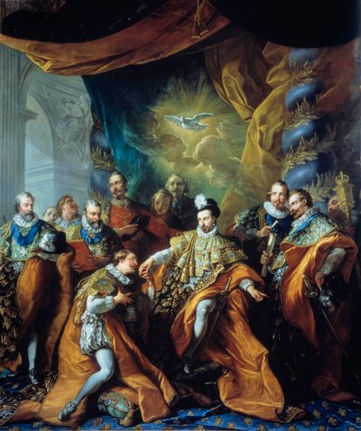 Einführung des Ordens vom Heiligen Geist durch Heinrich III. von Louis Michel van Loo