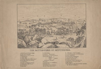 Das Schlachtfeld von Gettysburg, ca. 1867 von Louis N. Rosenthal