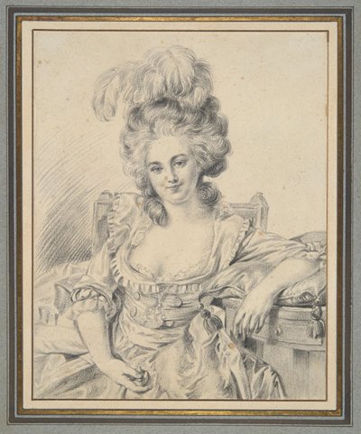 Porträt einer Dame, Vorstudie für ein Gemälde von Louis Rolland Trinquesse