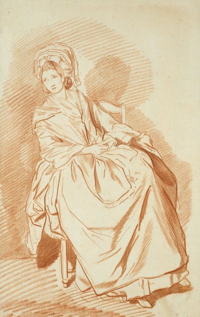 Studie einer sitzenden Dame von Louis Rolland Trinquesse