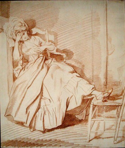 Studie eines schlafenden Mädchens von Louis Rolland Trinquesse