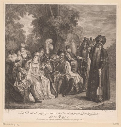 Doloride bittet Don Quichotte um Rache von Louis Surugue