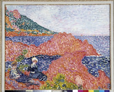 Rote Felsen bei Agay, Spitze von Cap Roux von Louis Valtat