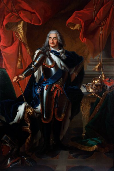 Porträt von Friedrich August von Polen und Sachsen (1670-1733) von Louis de (after) Silvestre