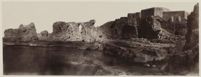 Kaalat el Athlit, Syrien, Blick von der Seeseite, 1859 von Louis de Clercq