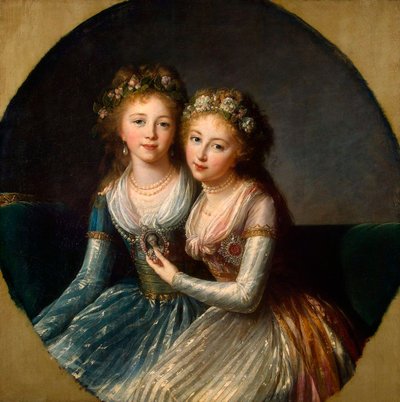 Porträt der Töchter von Kaiser Paul I., 1796 von Elisabeth Louise Vigee Lebrun