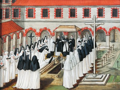 Abtei Port-Royal-des-Champs, Beerdigung einer Nonne von Louise Magdeleine Hortemels