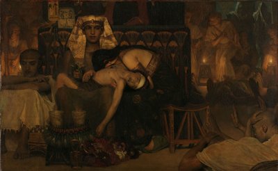 Der Tod des erstgeborenen Sohnes des Pharaos von Lourens Alma Tadema