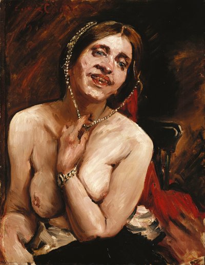 Weiblicher Akt im Sessel von Lovis Corinth