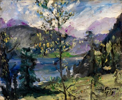 Landschaft am Walchensee von Lovis Corinth