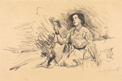 Lesendes Mädchen von Lovis Corinth