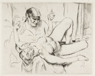 Weißer Akt (Weissagung) von Lovis Corinth