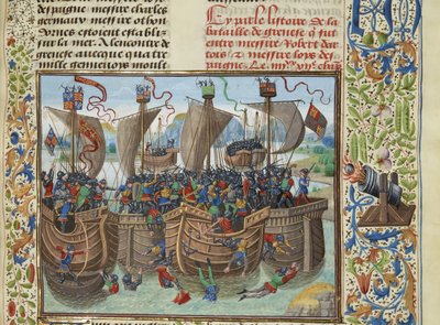Die Seeschlacht von Guernsey von Loyset Liedet