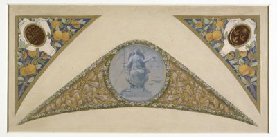 Entwurf für die Treppe des Festsaals im Hôtel de Ville de Paris: Waage von Luc Oliver Merson