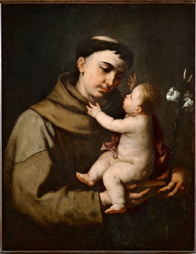 Der heilige Antonius von Padua und das Jesuskind von Luca (circle of) Giordano