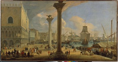 Der Molo und der Dogenpalast (Venedig, Italien) von Luca Carlevaris