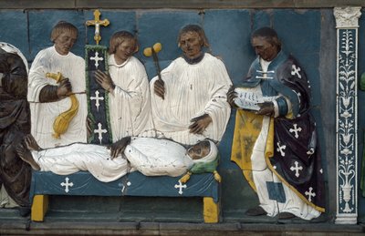 Begräbnis der Toten (Detail) von Luca Della Robbia