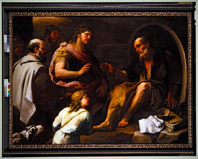 Alexander und Diogenes von Luca Giordano