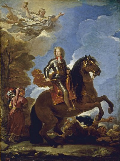 Reiterporträt von Karl II. von Spanien, vor 1694 von Luca Giordano