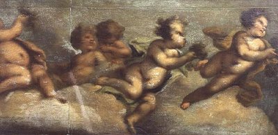 Putti beim Spielen (Detail) von Luca Giordano